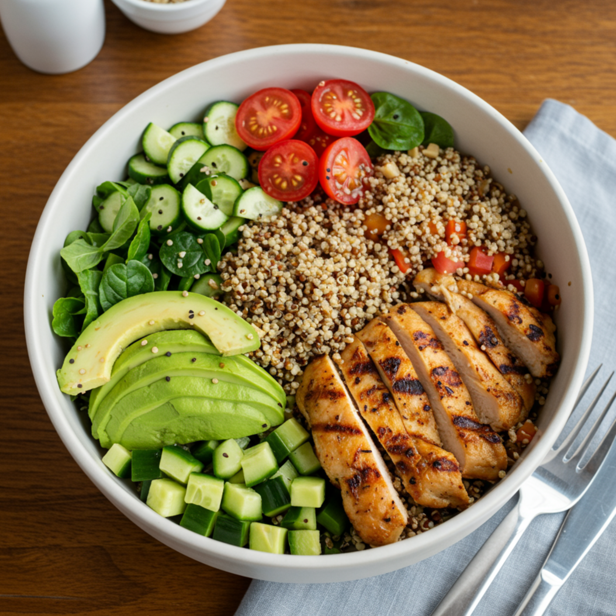 Grilled Chicken Quinoa Bowl