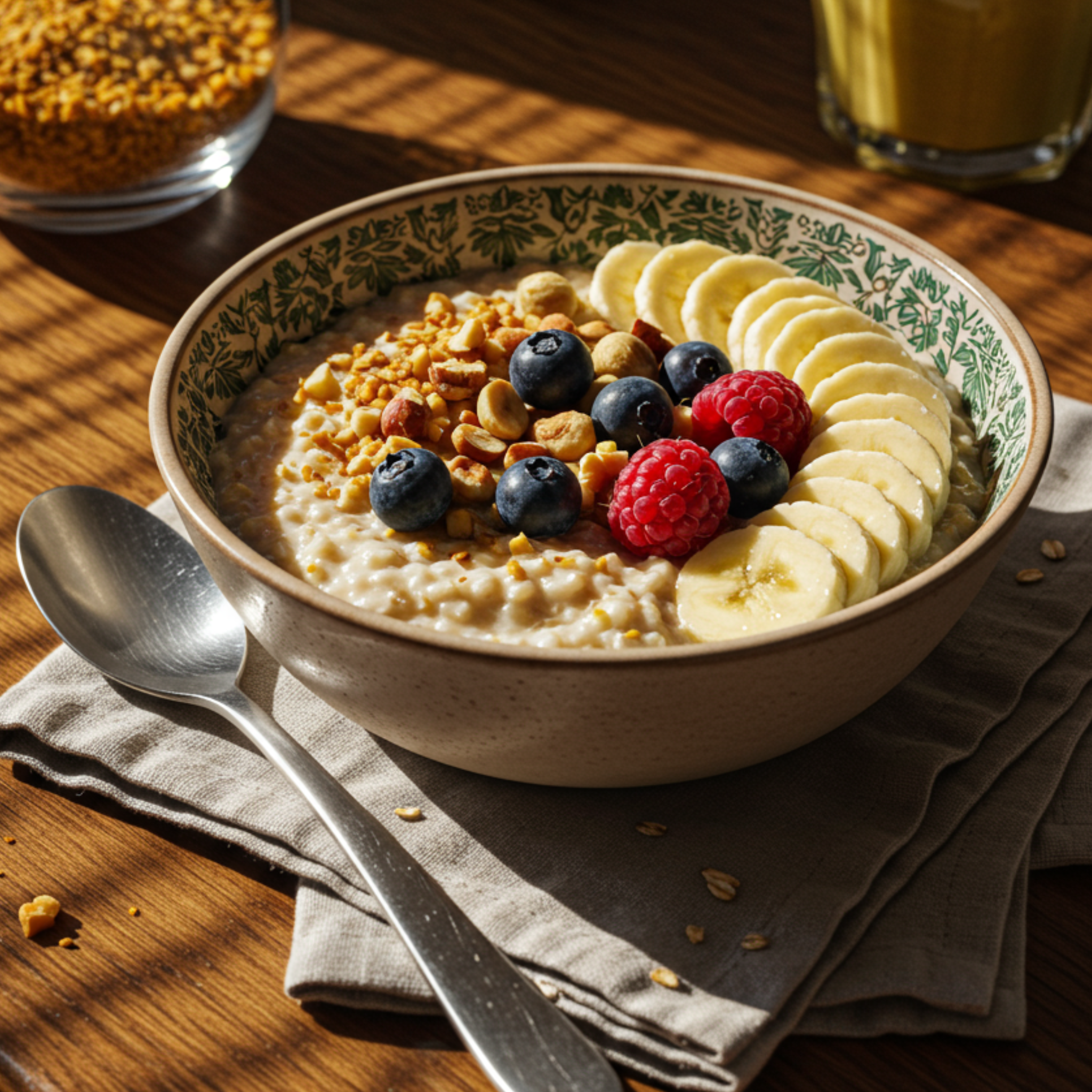 Warm Oat & Fruit Energy Bowl
